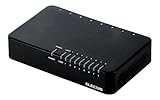エレコム スイッチングハブ 8ポート 10/100Mbps マグネット付き AC電源 EHC-F08PA-JB