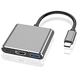 【通用型】Type-C to HDMI 変換アダプター USB Type-C HDMI アダプター 3in1 HDMI 変換アダプター 4k USB 3.0高速ポート+タイプC急速PD充電ポート(スペースグレイ)