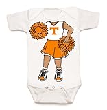 テネシーボランティアHeads Up 。Cheerleader Baby Onesie