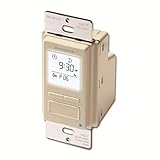 Honeywell RPLS541A1001/U EconoSWITCH 7-Day Programmable Timer for Lights, Light Almond [並行輸入品]