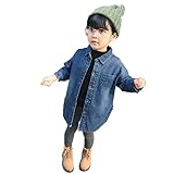Pojour ベビー服 子供服 女の子コート 冬秋 防寒 厚手コート デニム服 おしゃれジャケット 裏毛 暖かい 綿 ベビールームウェア 普段着 カジュアル 旅行 記念日 プレゼント 赤