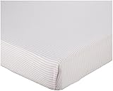 Organic Bee Essentials Stripe Crib Sheet, Blossom by Burt's Bees Baby [並行輸入品]