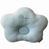 出産祝い ベビー用品 新生児 赤ちゃん用の枕 枕頭の形が良くなる 定番のドーナツ枕 ベビーまくら 枕 快適 柔らか 眠るに優れる（青い花）