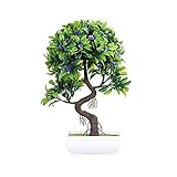 VORCOOL 人工植物 偽の植物　人工緑植物　偽の盆栽　鉢植え グリーン植物 可愛い 枯れない 人工観葉植物 ホームガーデンオーナメント オフィス 家の装飾（ランダムカラー）