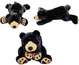 Cute Stuffed Jumbo Plush CuddlyブラックBear That Is Veryソフトto hold (サーフェス洗濯、乾燥機) 24 "