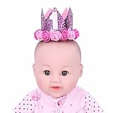 (アイム)iiniim　ベビー 王冠 クラウン パーティー キッズ 大人 子供用 髪飾り ガールズ 帽子 ヘッドバンド 可愛い フラワー クラウン ストレッチ キッズ 女子会 パーティー ヘアバンド 