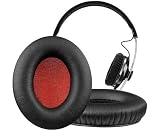 SOULWIT イヤーパッド イヤークッション for Sennheiser Momentum On-Ear 1, On-Ear 2, On-Ear HD1 ヘッドホン 用 交換パッド ゼンハイザー オンイヤー ワイヤレス ヘッドセット 用 ヘッドパッド プロテインレザー 高密度フォーム ブラック