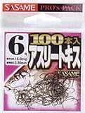 ささめ針 アスリートキス １４ＰＡＳ ３．５号 １００本入 茶