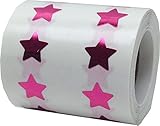 キラキラ ローズ 星 シール, 13 mm (1/2 インチ), 1000枚入り