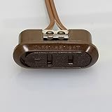 ノア 家具用コンセント（什器用） 1ヶ口スライドコンセント 茶 VFFコード2m ワンタッチ式 1200Wまで スライドコンセントS茶