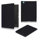 Kepuch Custer ケース 対応 Kobo Aura H2O Edition 2, PUレザー 軽量 カバー 対応 Kobo Aura H2O Edition 2 - 黒