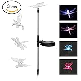 WE DO LEDライト ソーラー ガーデンライト 屋外 電源不要 防犯ライト 耐久 防水 省エネルギー 自動点灯 色が変わる 可愛い 蝶 鳥 トンボ