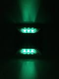新型ソーラー2×3LED（6LED） 緑色『点滅タイプ』道路鋲、路肩鋲、階段ランプ【 省エネ 】【 耐久性 】アルミ合金