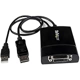 StarTech.com DisplayPort - DVIデュアルリンク アクティブ変換アダプタ/2560x1600 60Hz/DP1.2 - DVI-D ビデオコンバータ/USBバスパワー/ラッチ付きDPコネクタ DP2DVID2