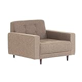 arne ソファー 1人掛け 1.5人掛け 肘かけ ソファ 北欧 Bacchus W 1.5P ファブリック ブラウン