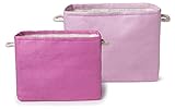 Delta Children Set of Two Large Rectangle Totes Pink [並行輸入品]