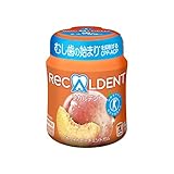 モンデリーズ リカルデントホワイトピーチミントガム(粒) ボトルR 140g ×6個