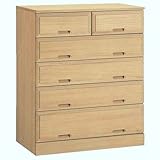 日本製　総桐キャスター付クローゼットチェスト幅75ｃｍ5段