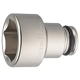 トネ(TONE) インパクト用ロングソケット 6NV-55L 差込角19.0mm(3/4") 二面幅55mm