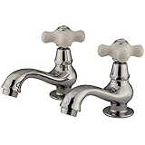 Elements of Design ES1101PX Heritage 2-Handle Basin Faucet, 4- 3/8, Polished Chrome by Nuvo
