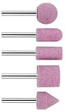 Bosch 2609256549 6 mm Diameter Grinding Stone Set Shank 60 Grit (5 Pieces Mixed) by Bosch [並行輸入品]
