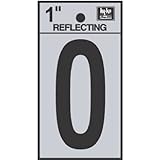 hy-ko rv-15 / O Reflective Letter with Oサイン、1.25インチ、ブラック