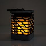 ソーラーライト屋外防水ちらつき炎吊り下げランタン、vinmax Solar Powered Lantern Hanging装飾雰囲気ランプfor Pathwayガーデンパティオデッキヤードクリスマスホ