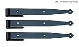 20 " Heavy Dutyブラックバーンドアストラップヒンジwith Pintle – ゲートヒンジ See Dimensions