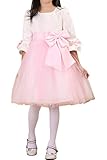 (アイビードレシング) Ivydressing 子供ドレス パーティードレス ウェディング フラワーガールドレス ジュニアドレス 披露宴 発表会 演奏会 演出 プリンセス風 半袖-150-ピンク