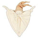 Keptin-Jr Organic Cotton Zmooz Soft Baby Toy in Natural Brown [並行輸入品]