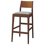 オリバー ダイニング ハイカウンターチェア 木製 ビニールレザー張り ブラウン×ライトグレー (S・CW-5060・BR・ST+CL-26D)