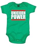 (ユニコーン　パワー) Unicorn Power, プリント　ベビースーツ - グリーン/白/赤 12-18 ヶ月