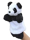 ソフビぬいぐるみかわいい動物赤ちゃん子供ハンドパペットおもちゃギフトパンダ