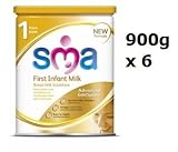 SMA 乳児用粉ミルク 【新生児から】 / 通常2-5日で到着 (６缶セット, 普通サイズ 900g入り)