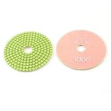 2 Pcs Stone Marbles Diamond Polishing Pad Disc Grit 3000 Light Pink [並行輸入品]