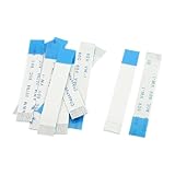 uxcell　フレキシブルフラットケーブル　 コッパー製ホワイト　38mm長さ 0.5mmピッチ 　12ピンフレッスク