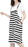 Heaven Days（ヘブンデイズ） サロペット オールインワン ワンピ ボーダー 無地Tシャツ カットソー マタニティ レディース 1707C0032