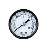 SONONIA　2個入り　測定範囲0-20bar / 0-300psi 　ミニ　ダイヤル　エア　コンプレッサ　メータ　油圧計