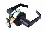 Design House 701938 C-Series 2-Way Latch Privacy Door Handle, Adjustable Backset, Brushed Bronze Fin