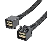 【10Gtek】SFF-8643 to SFF-8087 内部 Mini SAS HD ケーブル、RAID コントローラー ハード ドライブ対応、100 オーム、0.45 m (1.4 フィート)