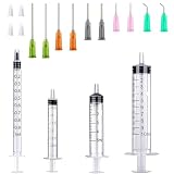 TOUFEIYUAN 注射器 シリンジ 個別密封 / ペット給餌・薬剤投与・オイル用 / 目盛り付き プラスチック製 犬猫 介護 実験 補修用 手芸道具 (1/3/5/10ML-B)