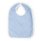 オーガニックコットン パイル地 よだれかけ（ビブ）ブルー