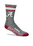 Alabama Crimson Tide For Bare Feet Got大理石クルーソックスグレー
