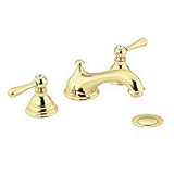 Moen Kingsley t6105p 2ハンドルバスルーム蛇口、ポリッシュ真鍮