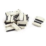 uxcell　フラットケーブルコネクタ　FFC FPCリボンソケットコネクタ プラスチック　金属　 0.5mmピッチ　12ピン　20個入り