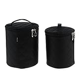 Kesoto 2本　メイクアップバッグ　防水ラウンド　化粧品メイクアップツールポーチ　トイレ　タリーオーガナイザーバッグ