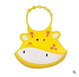 ベビーよだれかけ　赤ちゃん食事用エプロン　可愛い　赤ちゃんビブ　離乳食 男女兼用　可愛いベビーギフト　キリン