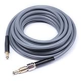 【ライトグレーホース】ケルヒャークイックコネクト対応 K2、K3、K4、K5等対応互換 片側スイベル キンクガード付き 15M