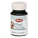 Krylon KSCB028 Short Cuts Brush-On Paint, 1-Ounce, Flat Black [並行輸入品]