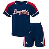 Bravesベビークラシックシャツとショートセット